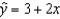 The regression line   has been fitted to the data points (4, 8) , (2, 5) , and (1, 2) . The sum of the squared residuals will be: A)  7 B)  15 C)  8 D)  22