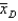 In comparing the difference in means with a matched pairs experiment, the variable under consideration is   , where the subscript D refers to the difference.