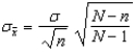 Number of Fish Tanks: The following data give the number of fish tanks owned for a population of 4 families.    -A sample of size 2 is drawn at random from the population. Use the formulas   and   to calculate the mean and the standard deviation of the sampling distribution of the sample means.