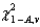  The value of  \chi <sup>2</sup> with v degrees of freedom such that the area to its right under the chi-squared curve is equal to A is denoted by     , while     denotes the value such that the area to its left is A. 