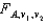 We define   as the value of the F with v<sub>1</sub> and v<sub>2</sub> degrees of freedom such that the area to its right under the F curve is A, while   is defined as the value such that the area to its left is A.