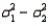 When comparing two population variances,we use the ratio   rather than the difference   .