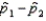 In comparing two population means the statistic under consideration is   .