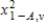 The value of χ<sup>2</sup> with v degrees of freedom such that the area to its right under the chi-squared curve is equal to A is denoted by   ,while   denotes the value such that the area to its left is A.