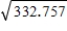 LCL =   = 8.093 UCL =   = 18.242