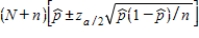 To estimate the total number of successes in a large finite population of size N,using a sample of size n,the confidence interval estimator is: A)    B)    C)    D)   
