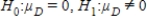   . (Tire 1 − Tire 2) Rejection region: | t | > t<sub>.05,6</sub> = 1.943 Test Statistics: t = −1.225 Conclusion: Don't reject the null hypothesis.No,these data are not sufficient to infer at the 10% significance level that the two types of engines wear differently.