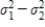 When comparing two population variances,we use the ratio   rather than the difference   .