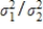   We estimate that the ratio   lies between .252 and 1.874 (min.). 