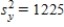 If cov(x,y) = 1260,   ,and   ,then the coefficient of determination is: A) 0.90 B) 1.23 C) 0.81 D) 0.006