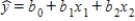 A multiple regression model has the form   .The coefficient b<sub>1</sub> is interpreted as the change in the average value of y per unit change in ________ holding ________ constant.