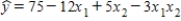 In the first-order model   ,a unit increase in x<sub>1</sub>,while holding x<sub>2</sub> constant at a value of 2,decreases the value of y on average by 8 units.