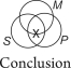 The following Venn diagrams were constructed using the traditional view of existential import.Is the syllogism valid?     A) No, because there is shading in the premises that does not appear in the conclusion. B) No, because there are more Xs in the premises than in the conclusion. C) No, because the conclusion shows that something is both S and P, but the premises only show that this might be true. D) Yes. E) There is not enough information to determine the answer.