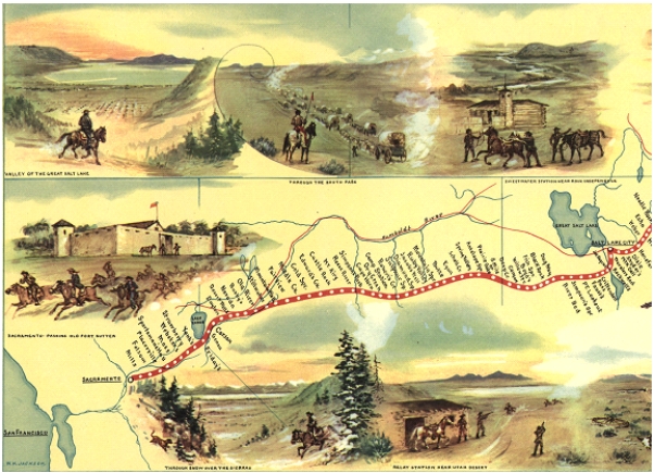 The following questions refer to the image below.     Buyenlarge/Getty Images -What was the effect of U.S.legislation on the developments depicted above? A)  It sought to promote the expansion of slavery into the West. B)  It focused on expanding trade connections with Asia. C)  It sought to limit white settlers' access to Native American lands. D)  It encouraged the expansion of transportation infrastructure across the West.