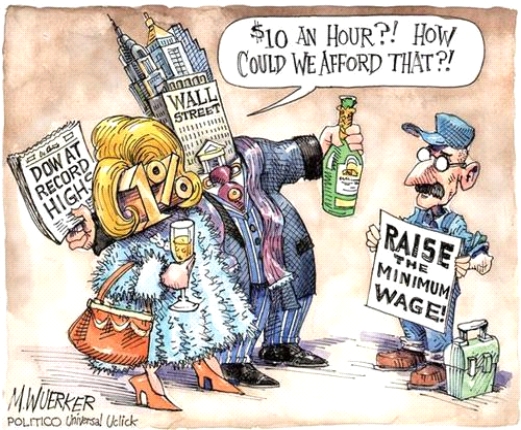 <strong>The following questions refer to the cartoon below. The cartoonist would likely agree with which of the following statements?</strong> A) Social networks are destroying family structures. B) Growing economic equality is a serious problem that needs reform. C) The decline of economic productivity threatens the American way of life. D) Reform is needed to avoid further declines in union membership.