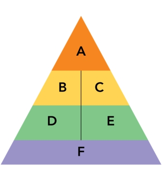 FIGURE 11-   -In Figure 11-9 above,  D  and  E  represents the second step in the sequential building process of brand equity which would be to establish a brand's meaning in the minds of consumers from two dimensions: A) brand identity/brand emotion. B) brand performance/ brand imagery. C) consumer judgments/consumer feelings. D) brand connotation/brand awareness. E) consumer feelings/brand imagery.