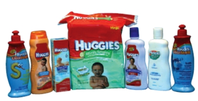 FIGURE 10-11   -Equity in the Huggies family brand name has allowed Kimberley-Clark to successfully use a _________ strategy to successfully leverage the strong Huggies brand equity among mothers when it introduced a full line of baby and toddler toiletries (See Figure 10-11 above) . A) generic branding B) subbranding C) multiproduct branding D) mixed branding E) brand extension