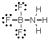 What are the formal charges on boron and fluorine in the following structure?   A)  B = 1+, N = 1+ B)  B = 1+, N = 1- C)  B = 1-, N = 1- D)  B = 1-, N = 1+ E)  B = 1-, N = 0