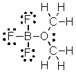 What are the formal charges on boron and oxygen in the following structure?   A)  B = 1-, O = 1- B)  B = 1-, O = 1+ C)  B = 1+, O = 1+ D)  B = 1+, O = 1- E)  B = 1-, O = 0