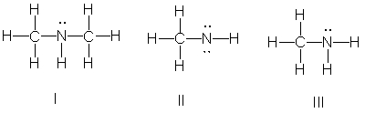 Which of the following structures have a 1- formal charge on the nitrogen atom?     A)  I B)  II C)  III D)  IV E)  V