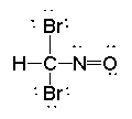  Which atom has the most  \delta + in the following compound?   A)  N B)  O C)  Br D)  H E)  C 