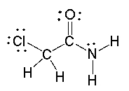  For the following compound identify the polar covalent bonds and indicate the partial charges by using  \delta + and  \delta -.   