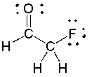  For the following compound, identify each bond as polar covalent, nonpolar covalent or ionic and place a  \delta + on the most electropositive carbon.   