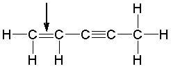 The bonds indicated by the arrow in the following compound results from the overlap of which orbitals?   A)  sp<sup>2</sup>-sp<sup>2</sup> B)  sp<sup>3</sup>-sp<sup>3</sup> C)  p-p D)  Both A and B E)  Both A and C