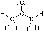 Which of the following best describes the orbitals involved in the formation of the C=O bond in acetone, shown below?   A)    B)    C)    D)    E)    ADVANCE \u 6
