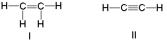 Compare the bond length and strength for the following compounds.   A)  the shortest and strongest bond is found in compound I B)  the shortest and strongest bond is found in compound II C)  the shortest and weakest bond is found in compound I D)  the shortest and weakest bond is found in compound II E)  the bonds are of identical length and strength