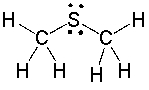 What is the hybridization state and approximate bond angle around sulfur in the following compound?   A)  sp<sup>2</sup>, 109.5° B)  sp<sup>3</sup>, 109.5° C)  sp<sup>3</sup>, 107° D)  sp<sup>3</sup>, 105<sup>0</sup> E)  sp<sup>2</sup>, 105<sup>0</sup>
