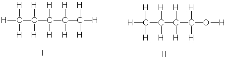 Which of the following compounds have the highest boiling point?     A)  I B)  II C)  III D)  IV E)  II and IV