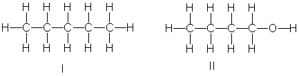 Which of the following compounds have the lowest boiling point?     A)  I B)  II C)  III D)  IV E)  II and IV