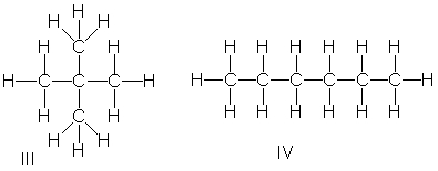 Rank the following compounds in decreasing order of boiling point.     A)  III > I > IV > II B)  II > I > IV > III C)  III > I > II > IV D)  IV > II > I > III E)  I > III > II > IV
