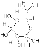 Sugars, an example of which is shown below, tend to be very soluble in water. Explain why.  