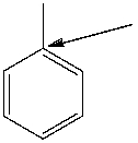 How many hydrogen atoms are connected to the indicated carbon atom?   A)  one B)  two C)  three D)  four E)  none