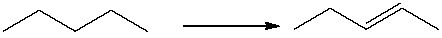 For the following equation, how many hydrogen atoms are added or lost?   A)  added one B)  added two C)  lost one D)  lost two E)  no change