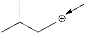 How many hydrogen atoms are connected to the indicated carbon atom?   A)  one B)  two C)  three D)  four E)  none