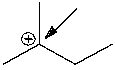 What is the formal charge on the indicated carbon atom?   A)  -2 B)  -1 C)  0 D)  +1 E)  +2