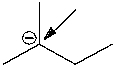 What is the formal charge on the indicated carbon atom?   A)  -2 B)  -1 C)  0 D)  +1 E)  +2