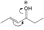 Draw the resonance structure indicated by the curved arrows.  