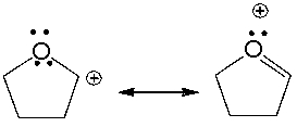 Draw the curved arrow(s) for converting the first resonance structure into the second resonance structure.  