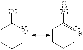 Draw the curved arrow(s) for converting the first resonance structure into the second resonance structure.  