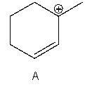Which of the following is a correct resonance structure for compound A?     A)  I B)  II C)  III D)  IV E)  None of these