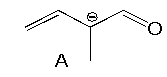 Which of the following is/are correct resonance structure(s)  for compound A?     A)  I B)  II and III C)  III and IV D)  I and III E)  I and IV