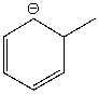 Draw the resonance hybrid for the following structure.  
