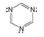 The lone pairs on nitrogen in the following compound are _______.   A)  three localized B)  three delocalized C)  two localized and one delocalized D)  one localized and two delocalized
