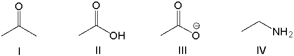 Which of the following compounds is most basic?   A)  I B)  II C)  III D)  IV E)  None of these