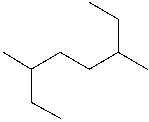 What is the parent chain of the following compound?   A)  octane B)  hexane C)  heptane D)  decane