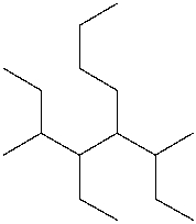 What is the parent chain of the following compound?   A)  hexane B)  heptane C)  octane D)  nonane
